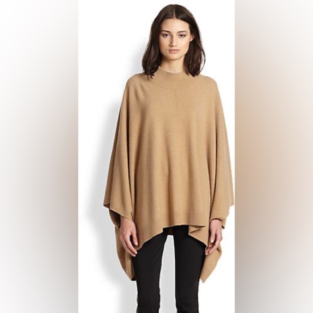 Theory beige poncho sweater